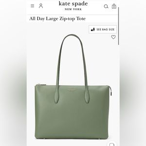 Like new | All day large zip-top tote | Kate Spade ♠️